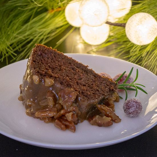 Praline Pecan Chocolate Cake