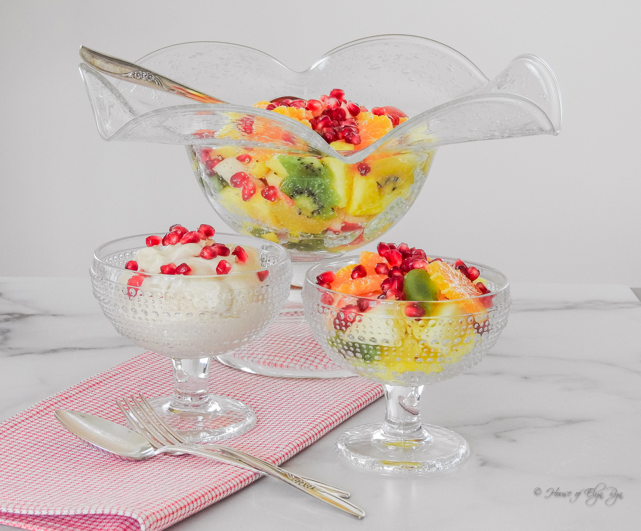 Fruit with Brown Sugar Cream