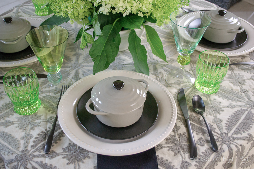 Limelight hydrangea table
