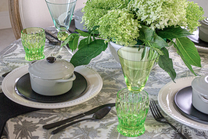 Limelight hydrangea table