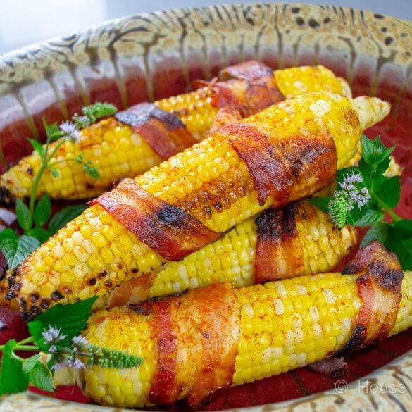 Bacon-Wrapped Roasted Corn