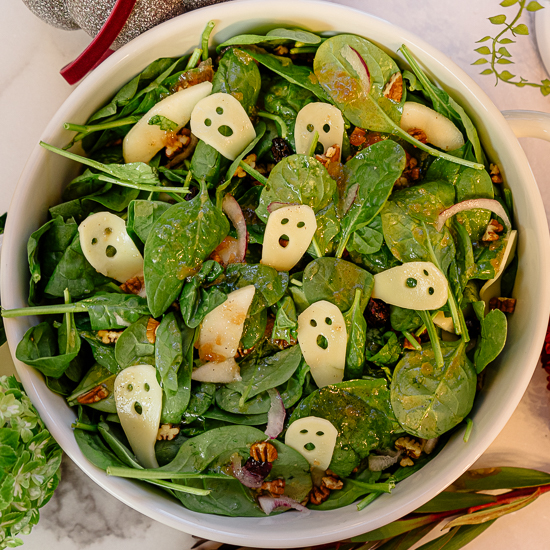 Spirited Spinach Pear Salad