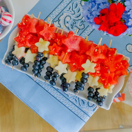 Rainbow Fruit Skewers