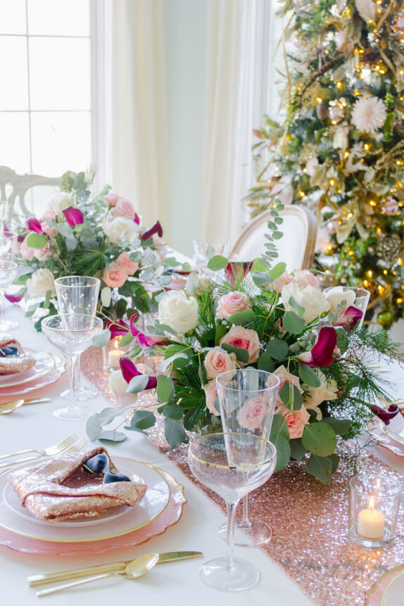 A Pink and Gold Christmas