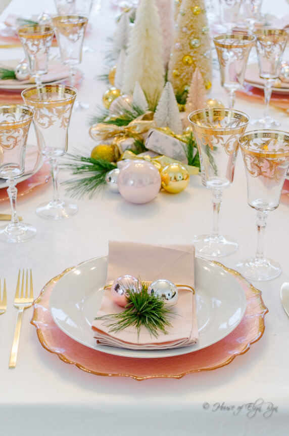 A Pink and Gold Christmas