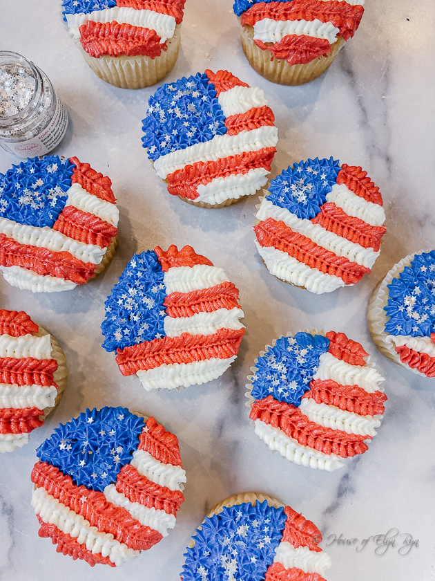 How to Make Flag Cupcakes
