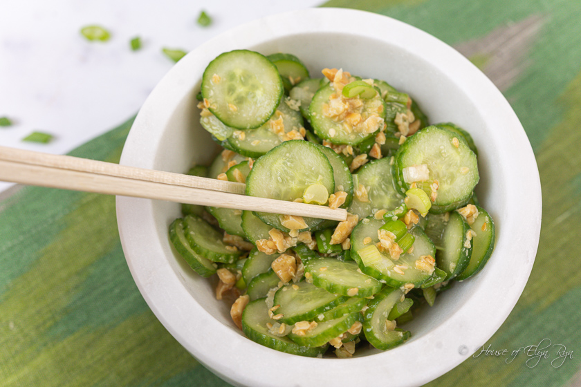 Pickled Persian Cucumbers with Peanuts