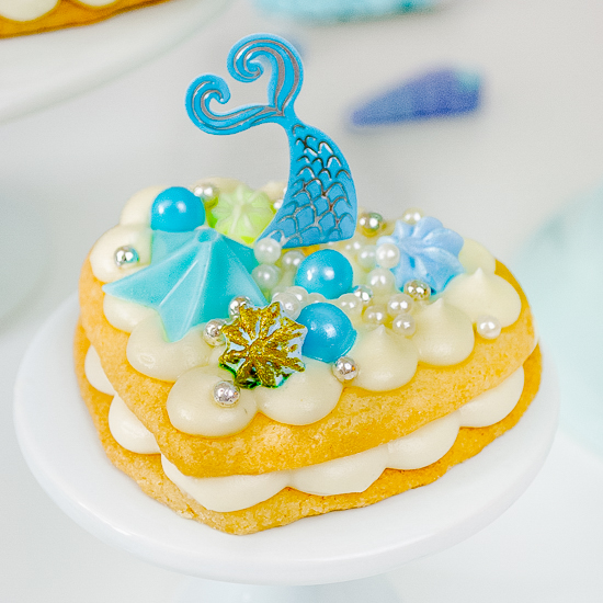 Beautiful Mermaid Cream Tarts