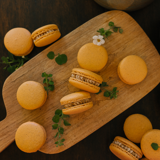 Pumpkin Spice Macarons