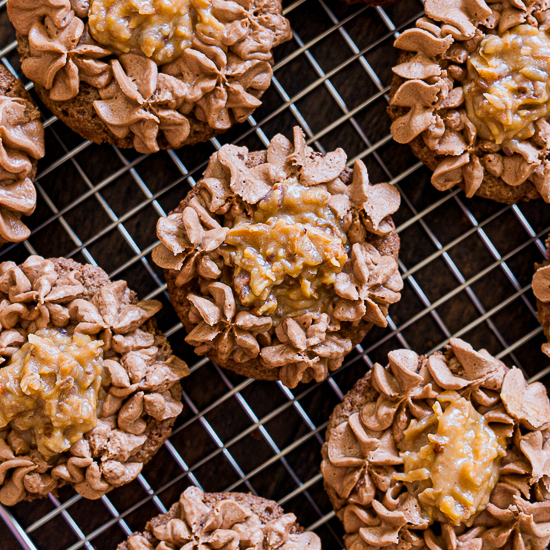 German Chocolate Cupcakes