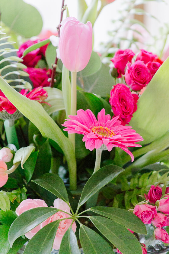 Colorful Valentine's Table 