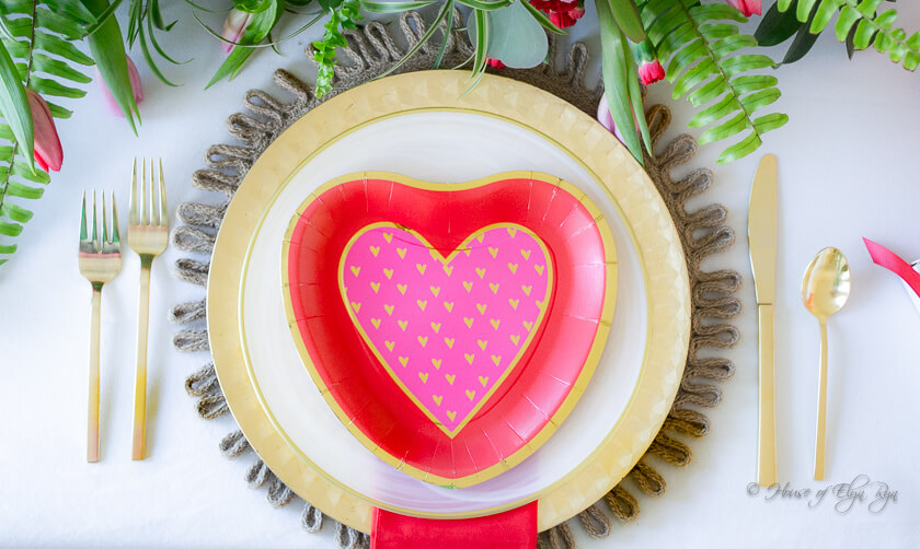Colorful Valentine's Table 