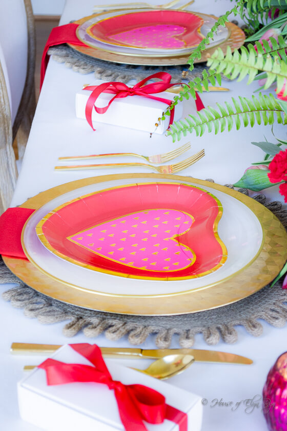 Colorful Valentine's Table 