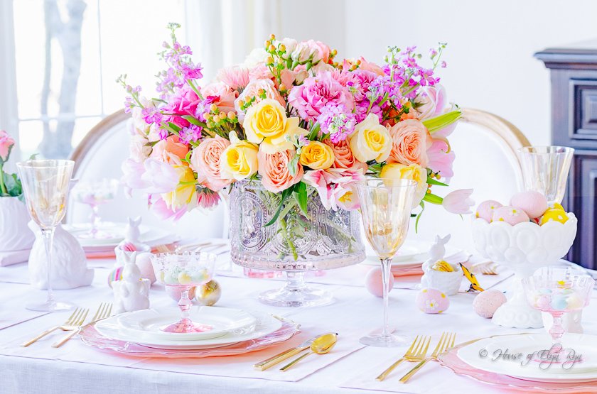 Pastel Easter Tablescape