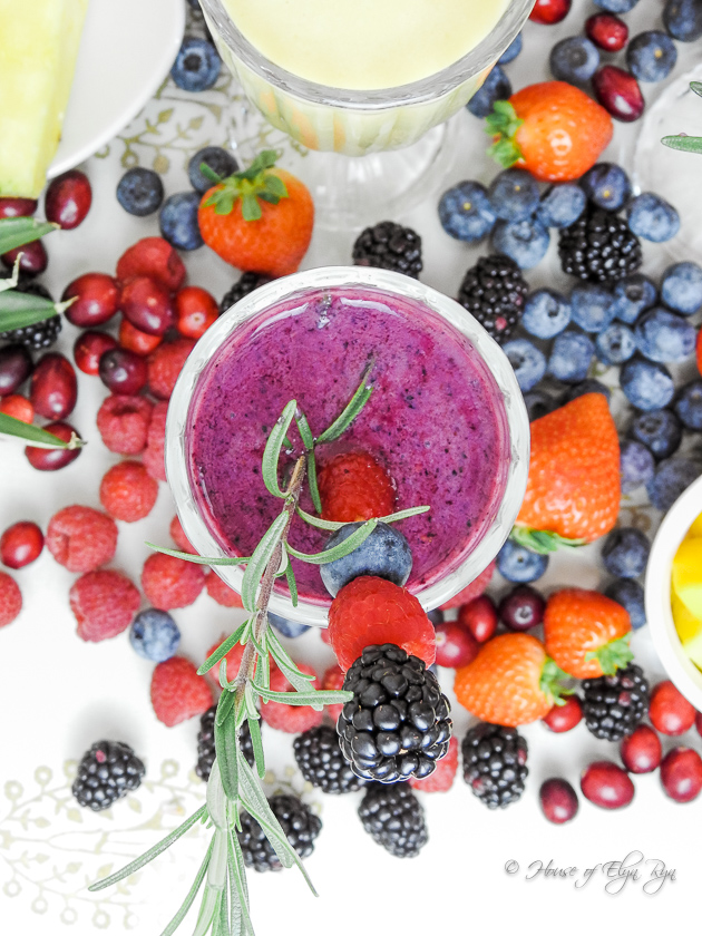 Overhead photo of Pomegranate Punch