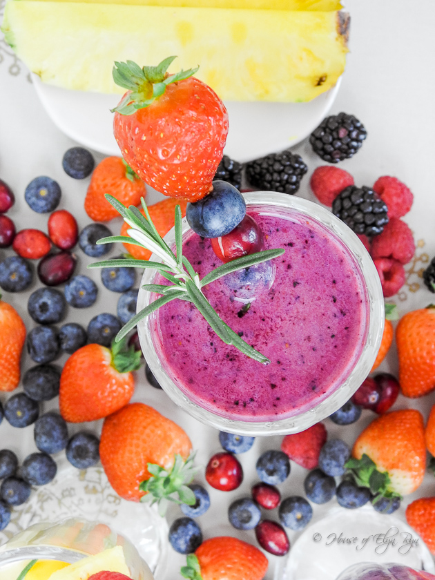 Overhead photo of a Cranberry Crush
