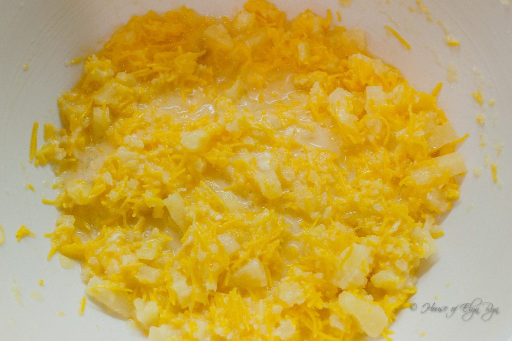 Mixed ingredients in a bowl