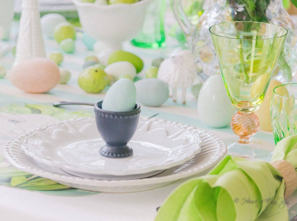 Blue and Green Spring Table