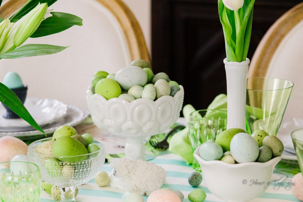 Blue and Green Spring Table