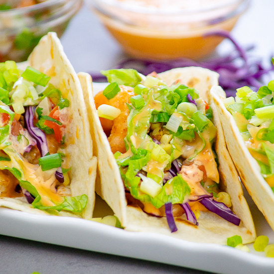Bang Bang Shrimp Tacos