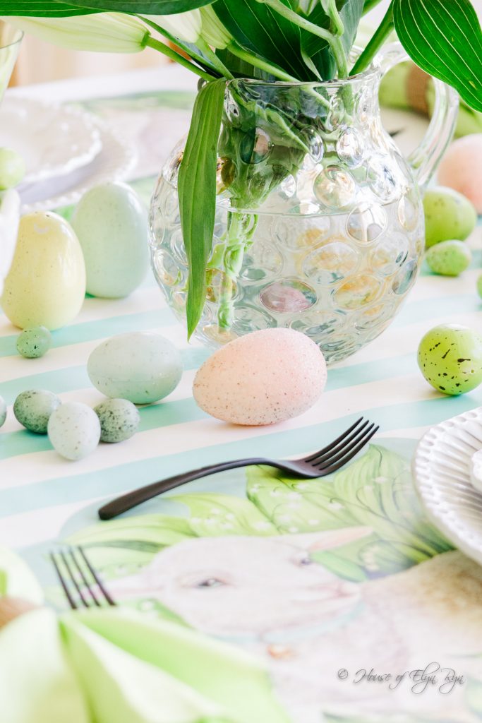 Blue and Green Spring Table
