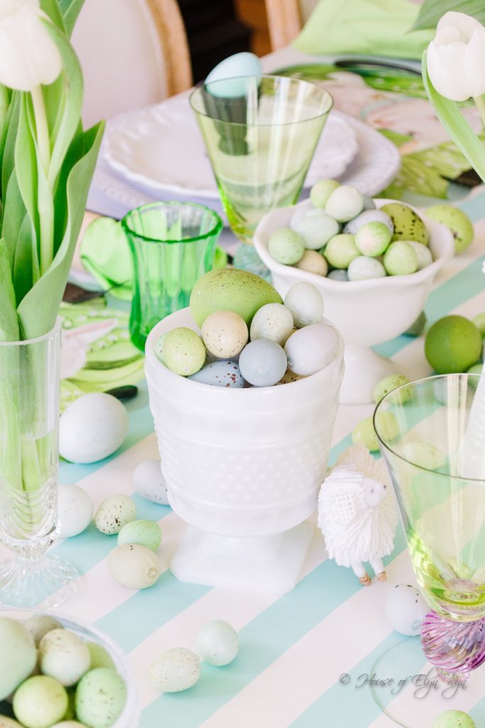 Blue and Green Spring Table