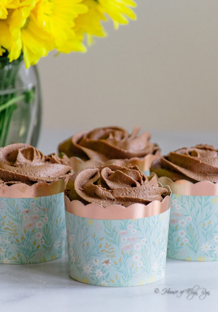 Chocolate Almond Cupcakes
