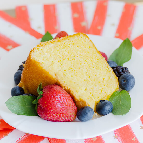 Buttermilk Almond Pound Cake