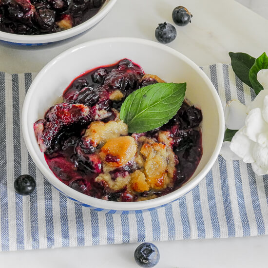 Blueberry Cookie Pudding
