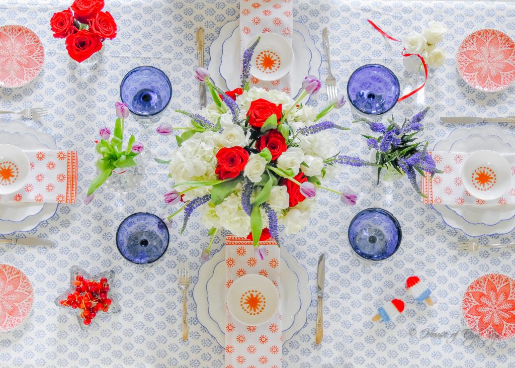 Colorful Block Printed Table