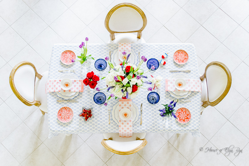 Colorful Block Printed Table