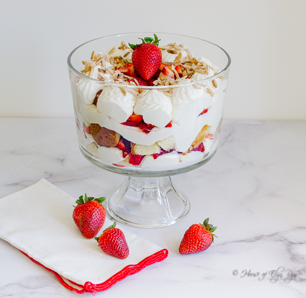 Strawberry Almond Trifle 