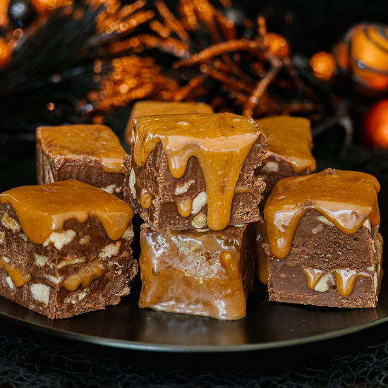 Salted Caramel Pecan Fudge