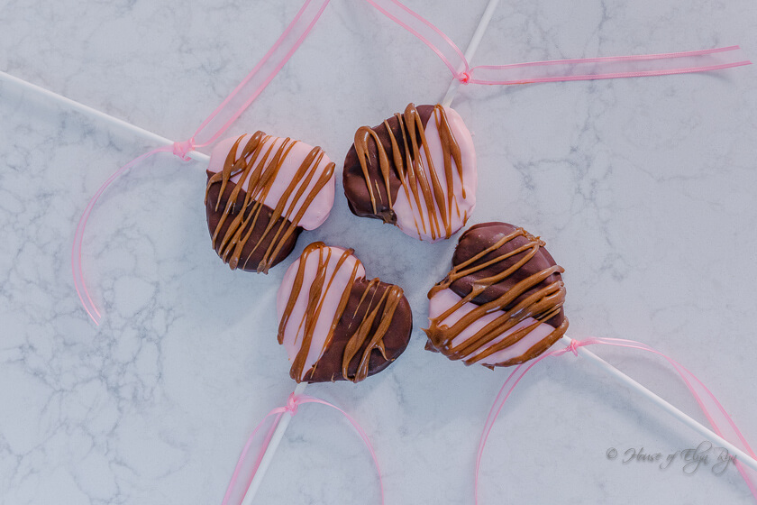 Peanut Butter Crispy Hearts