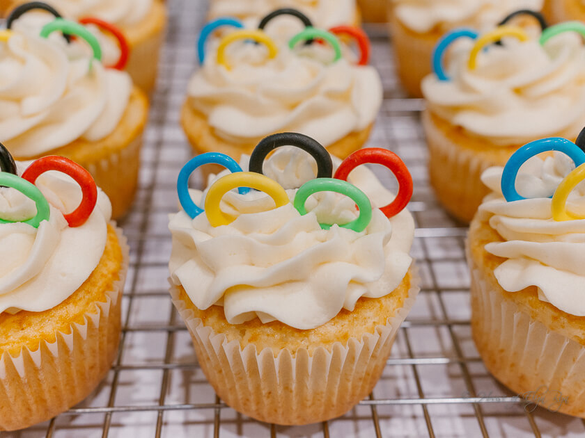 Olympic Rings Cupcakes