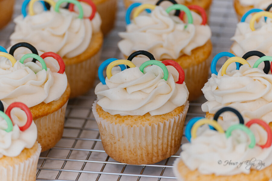 Olympic Rings Cupcakes