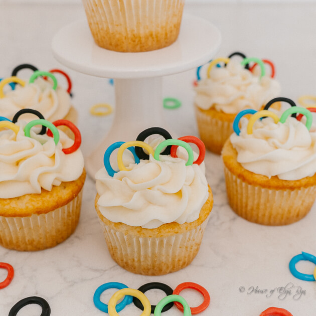 Olympic Rings Cupcakes