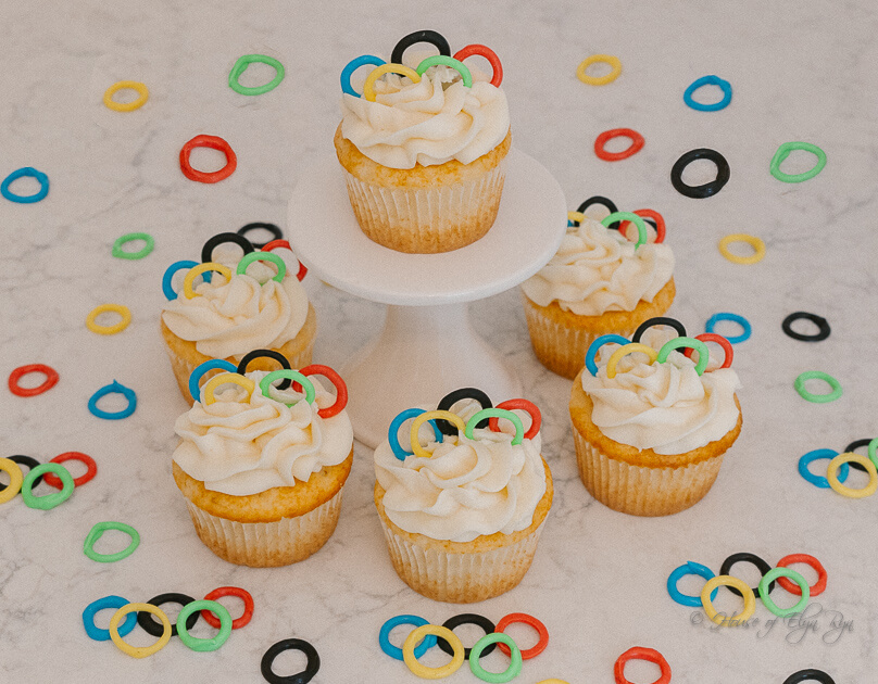 Olympic Rings Cupcakes