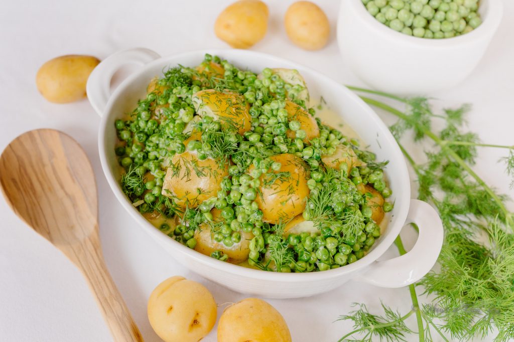 Dilled Peas and Potatoes