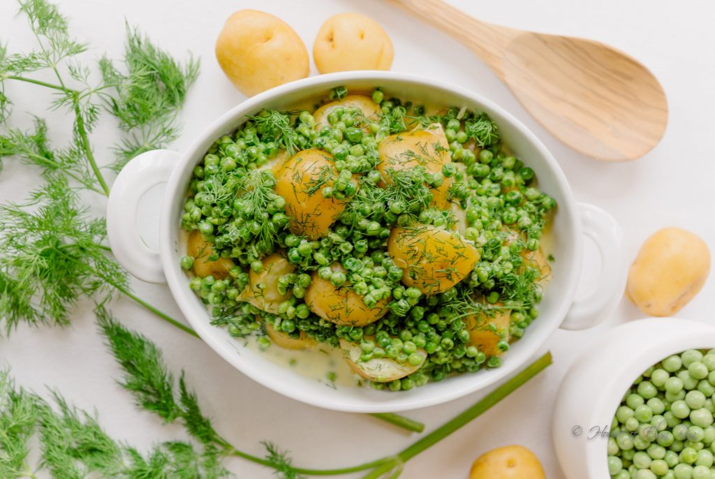 Dilled Peas and Potatoes