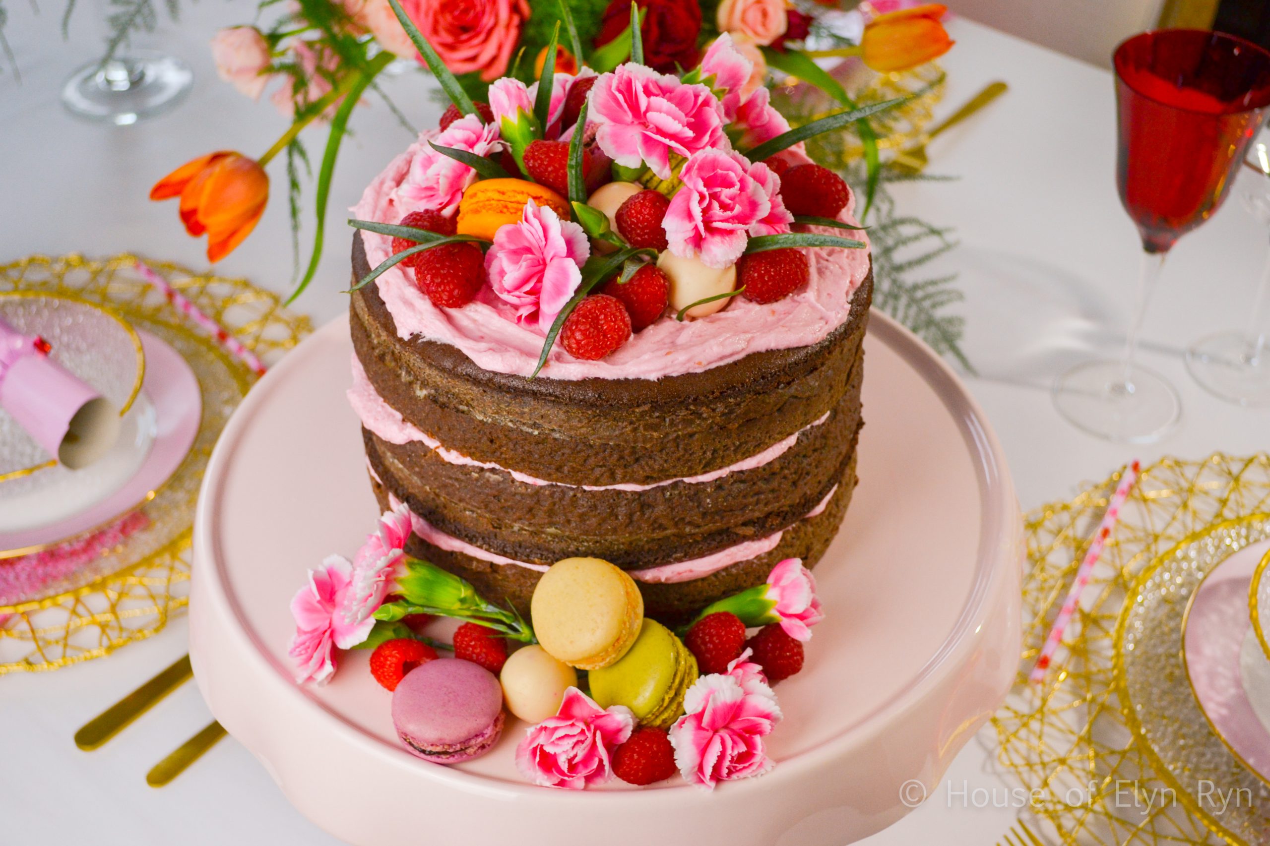 Raspberry Chocolate Cake