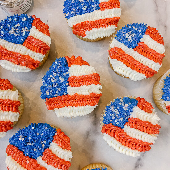 Olympic Rings Cupcakes