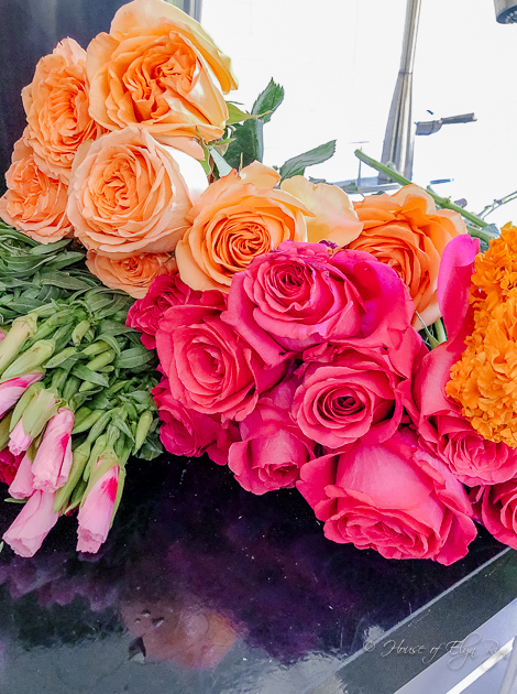 How to Create a Vibrant Pink and Orange Arrangement