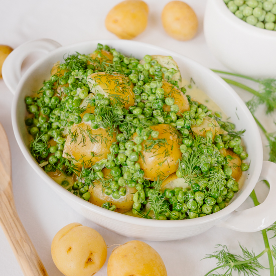 Dilled Peas and Potatoes
