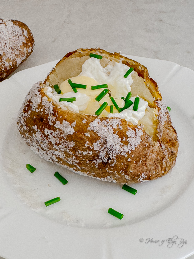 Salt Crusted Baked Potatoes