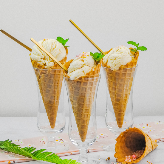 Peach Custard Ice Cream