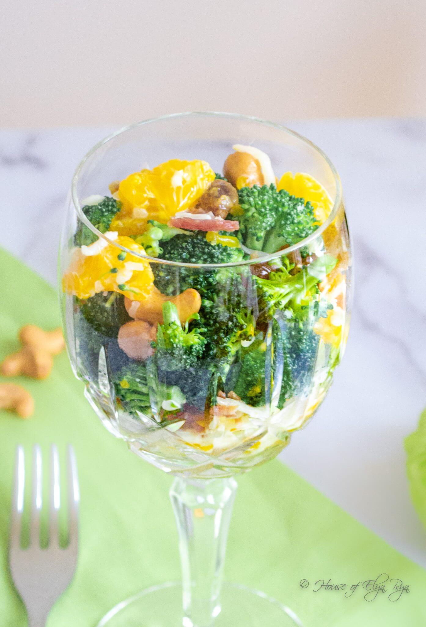 BroccoliCashew Salad Recipe The House of Elyn Ryn