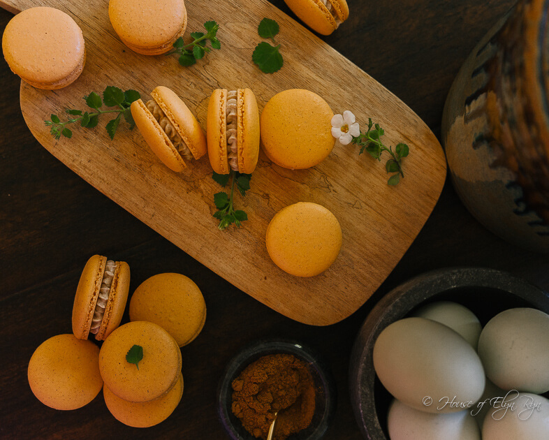 Pumpkin Spice Macarons