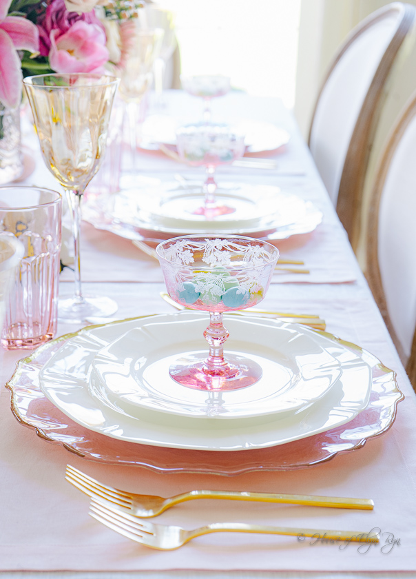 Pastel Easter Tablescape