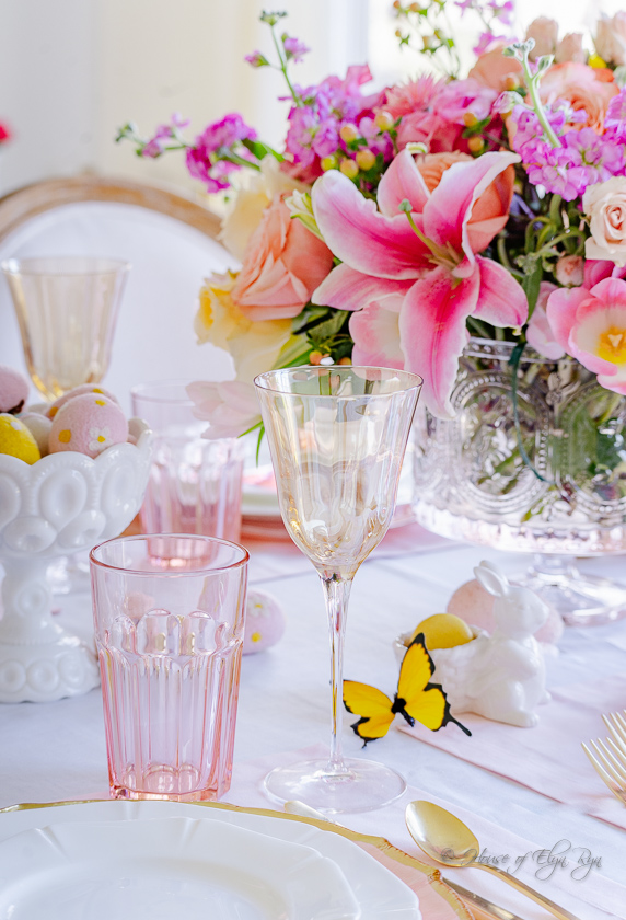 Pastel Easter Tablescape